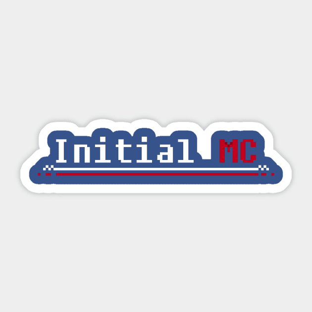 Initial MC alternate design Sticker by Sk8er913